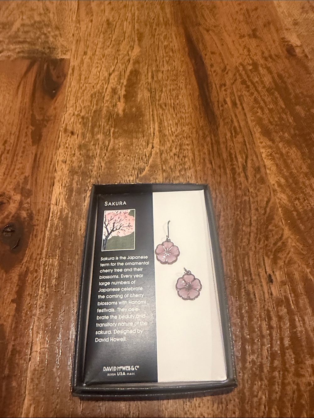 Sakura Pink Floral Cherry Blossom Earrings